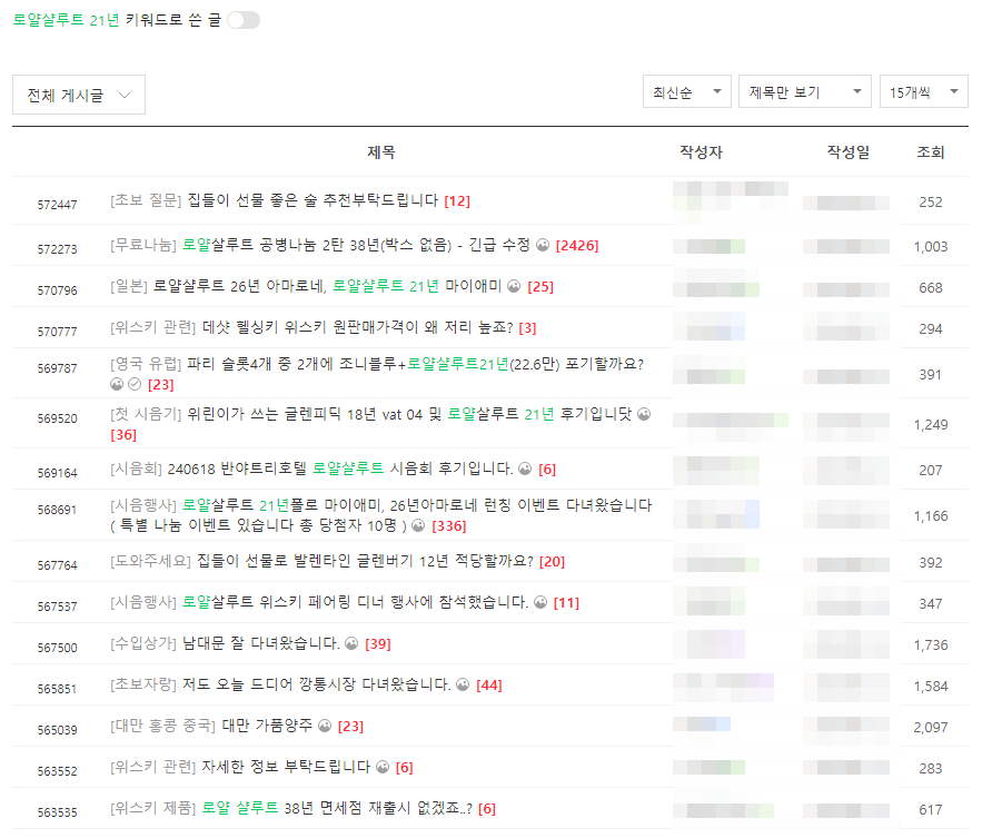 로얄샬루트 32년 카페정보