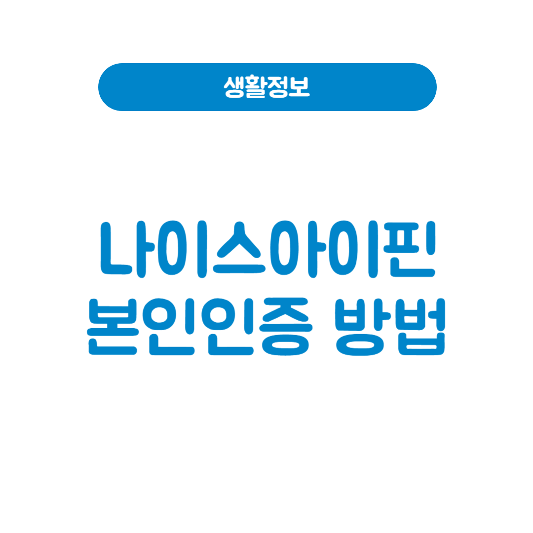나이스아이핀 발급 방법