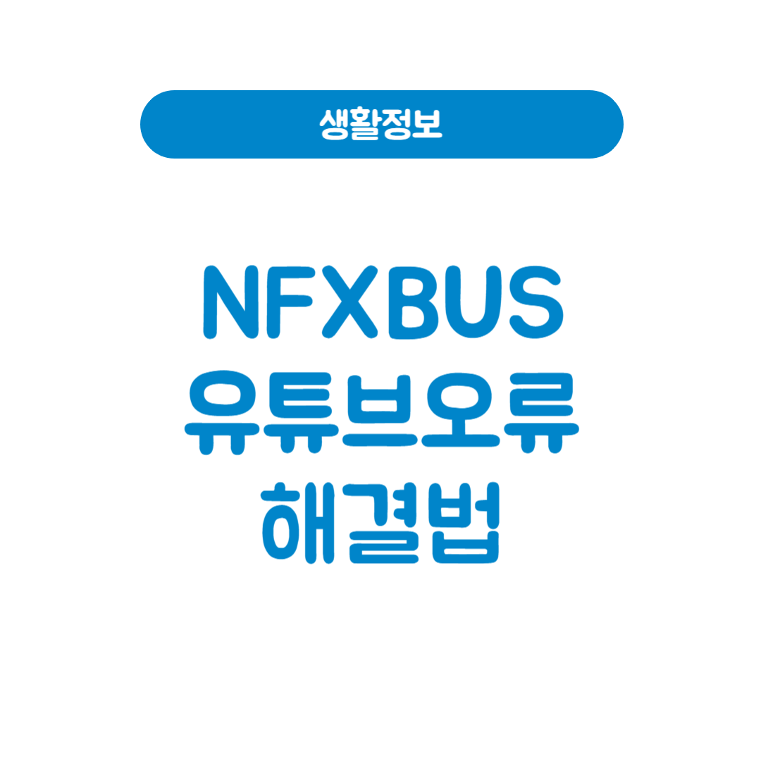 NFXBUS유튜브오류