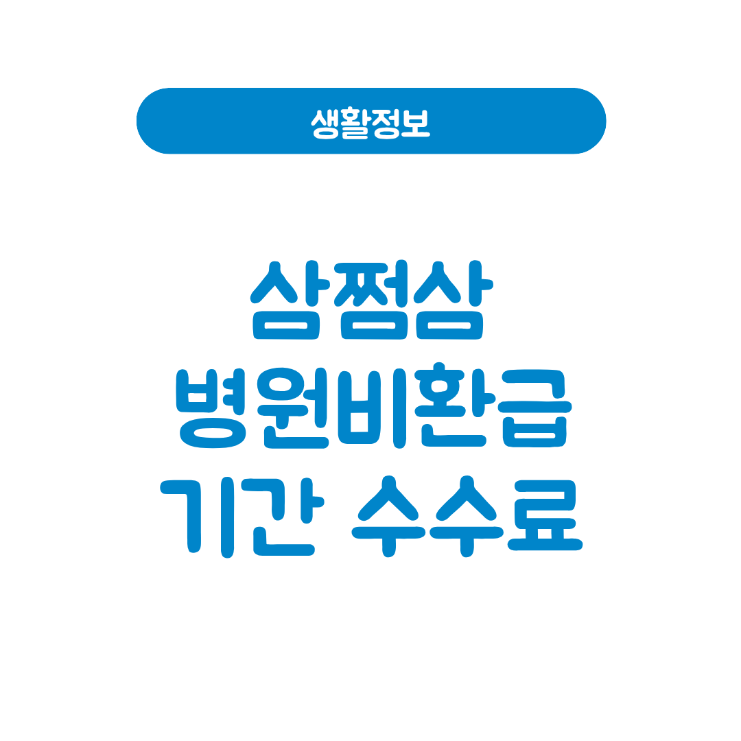 삼쩜삼병원비 환급