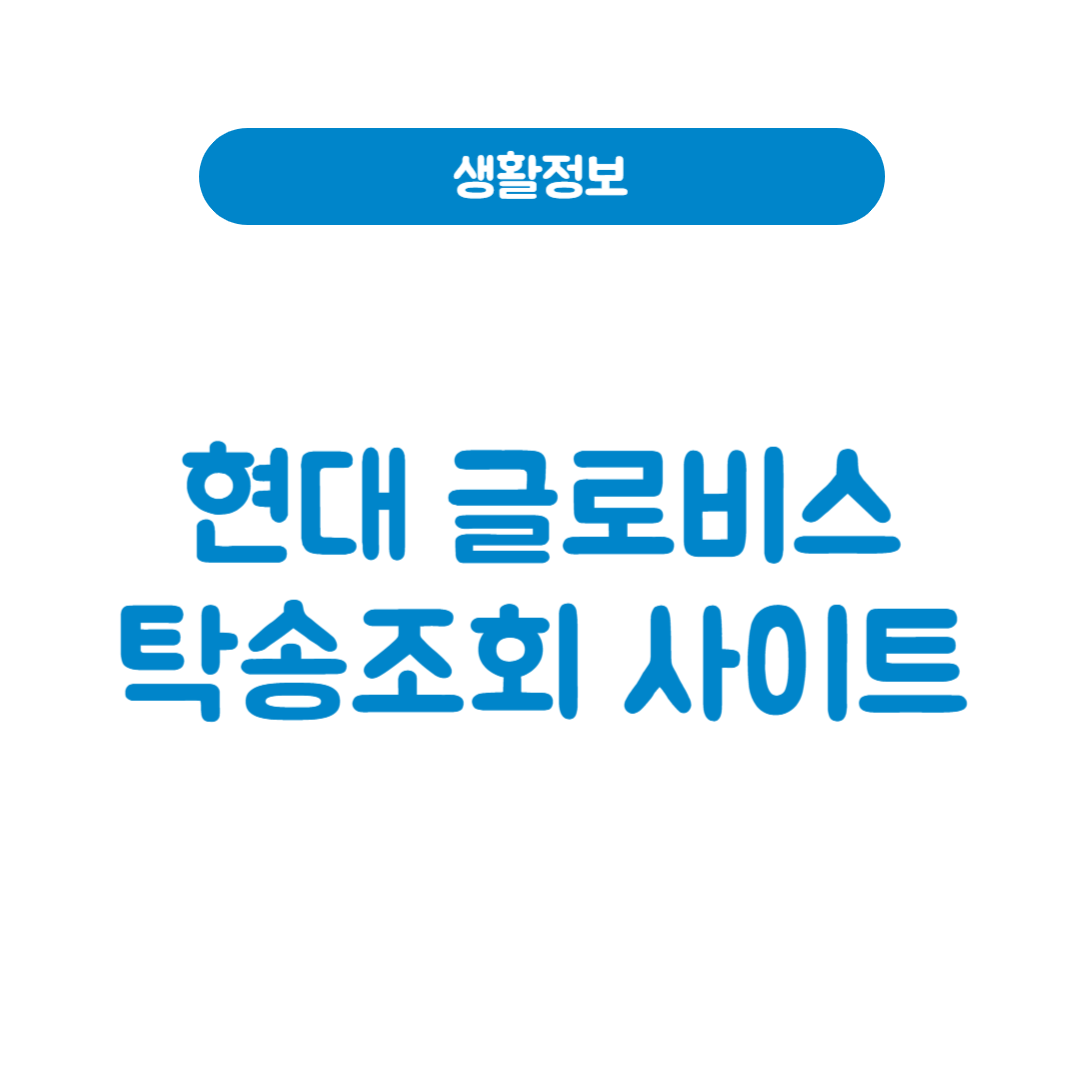 현대글로비스탁송조회