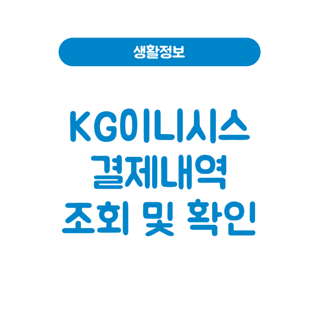 KG이니시스결제내역
