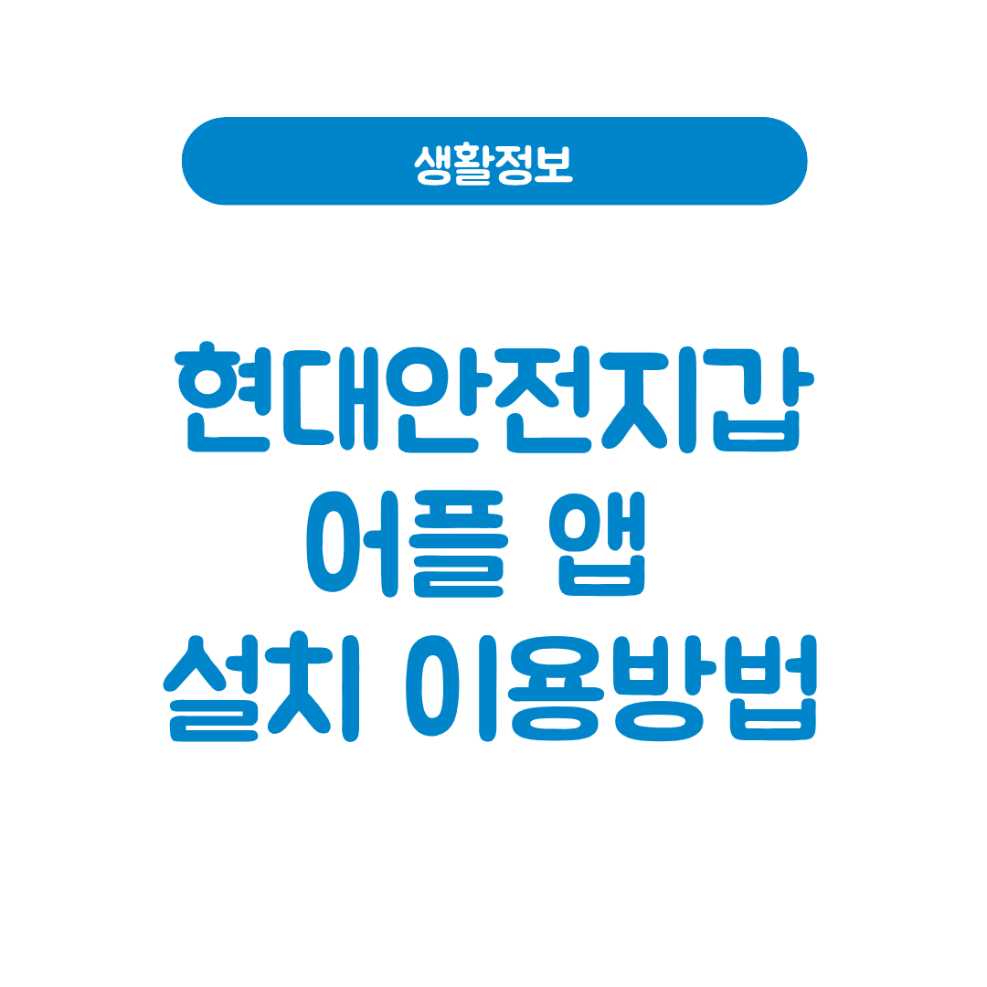 현대안전지갑 어플