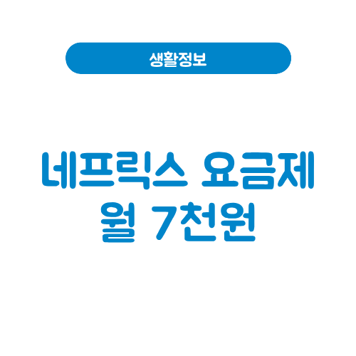 네프릭스 요금제
