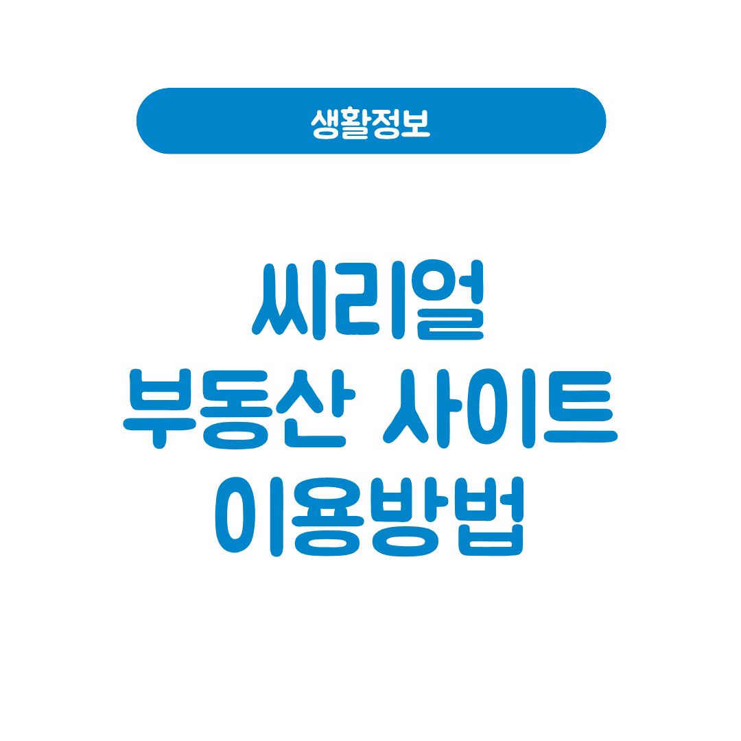 씨리얼 부동산 사이트