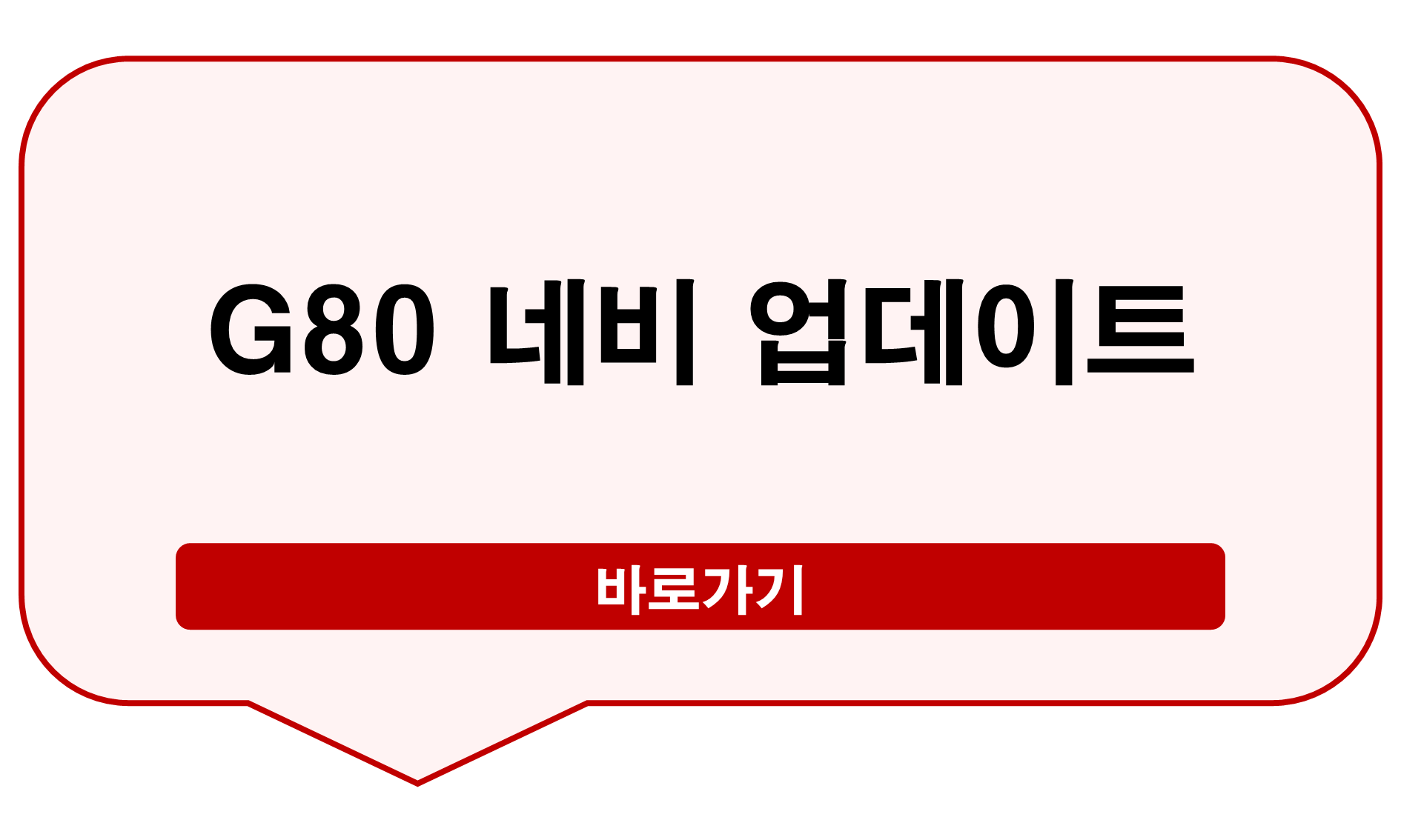 G80 네비 업데이트