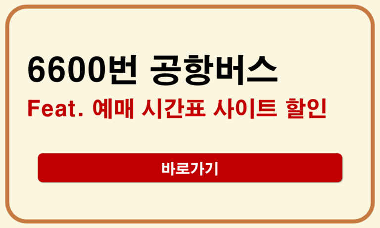 6600번 공항버스