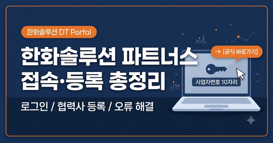 한화솔루션 파트너스 시스템