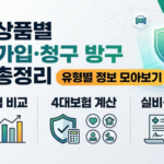 보험 상품별 조회·가입·청구 방법 총정리 조회