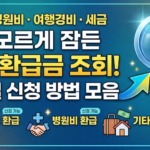 숨은 환급금 조회 및 신청 방법 모음 조회