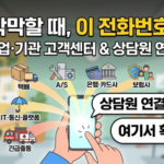 기업·기관별 고객센터 전화번호 및 상담원 연결 방법 모음 고객센터