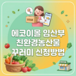에코이몰 임산부 친환경농산물 꾸러미 신청방법 지역별 지원 혜택 정리 에코이몰
