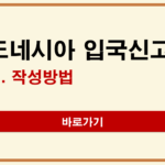 인도네시아 전자입국신고서(All Indonesia) 작성 방법 | 전자세관신고서 발급 사이트와 발리 관광세 인도네시아 전자입국신고서
