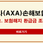 악사손해보험 해지
