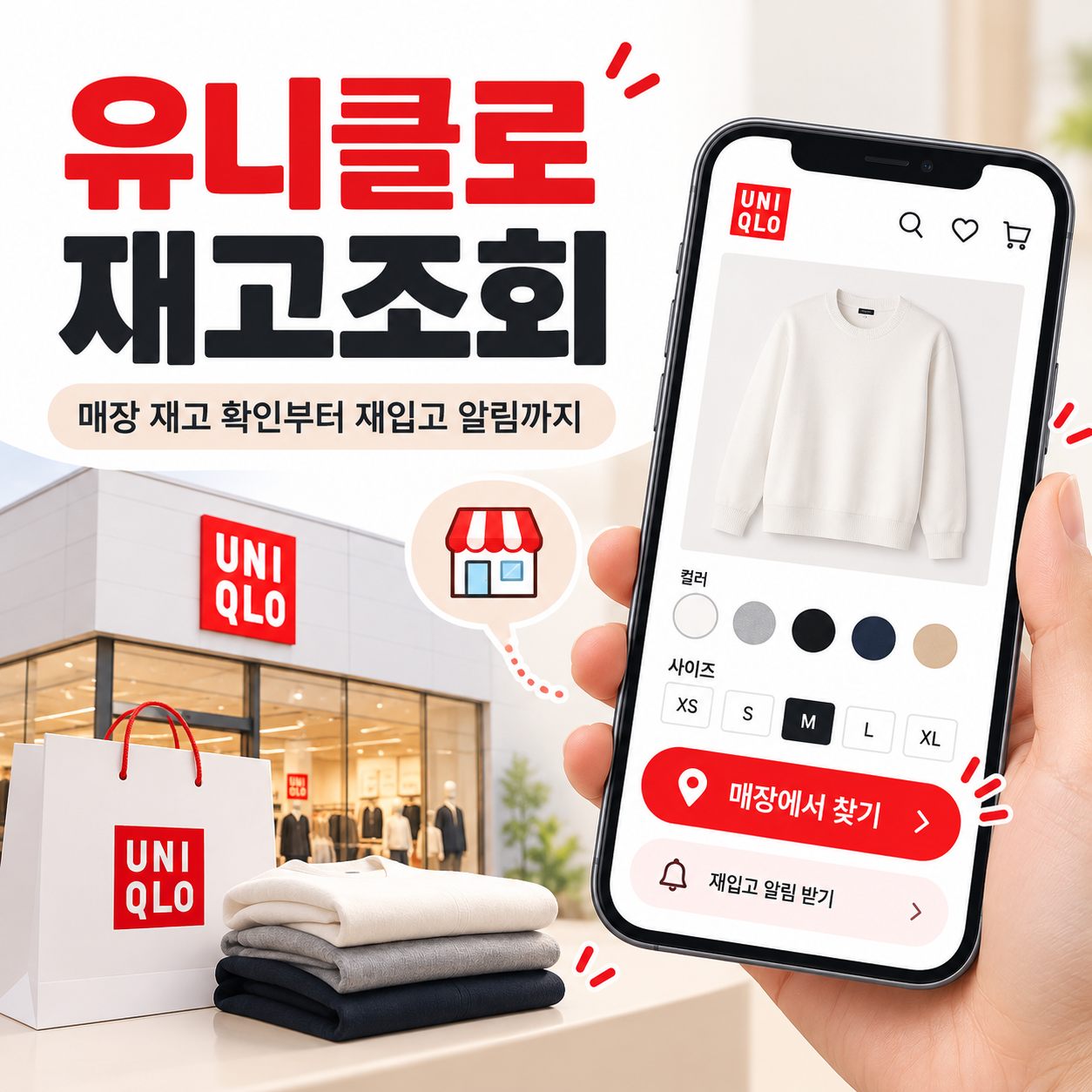 유니클로 재고조회