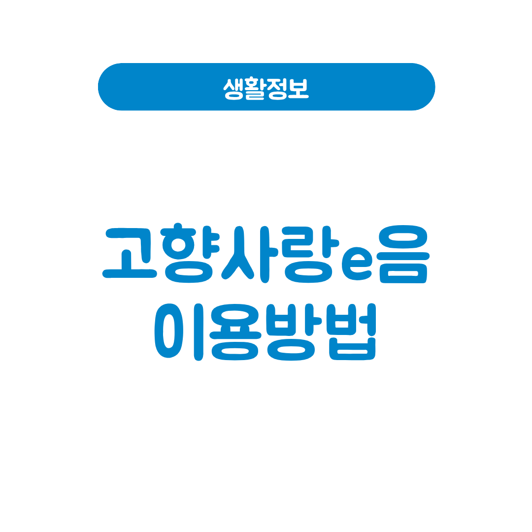 고향사랑e음